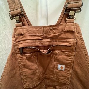 Carhartt Overalls Size Med (8-10) TALL Sandstone color
